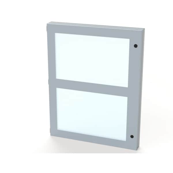 Hinged Window, 28 in. H x 22 in. W x 1-1/2 in. L, Polycarbonate